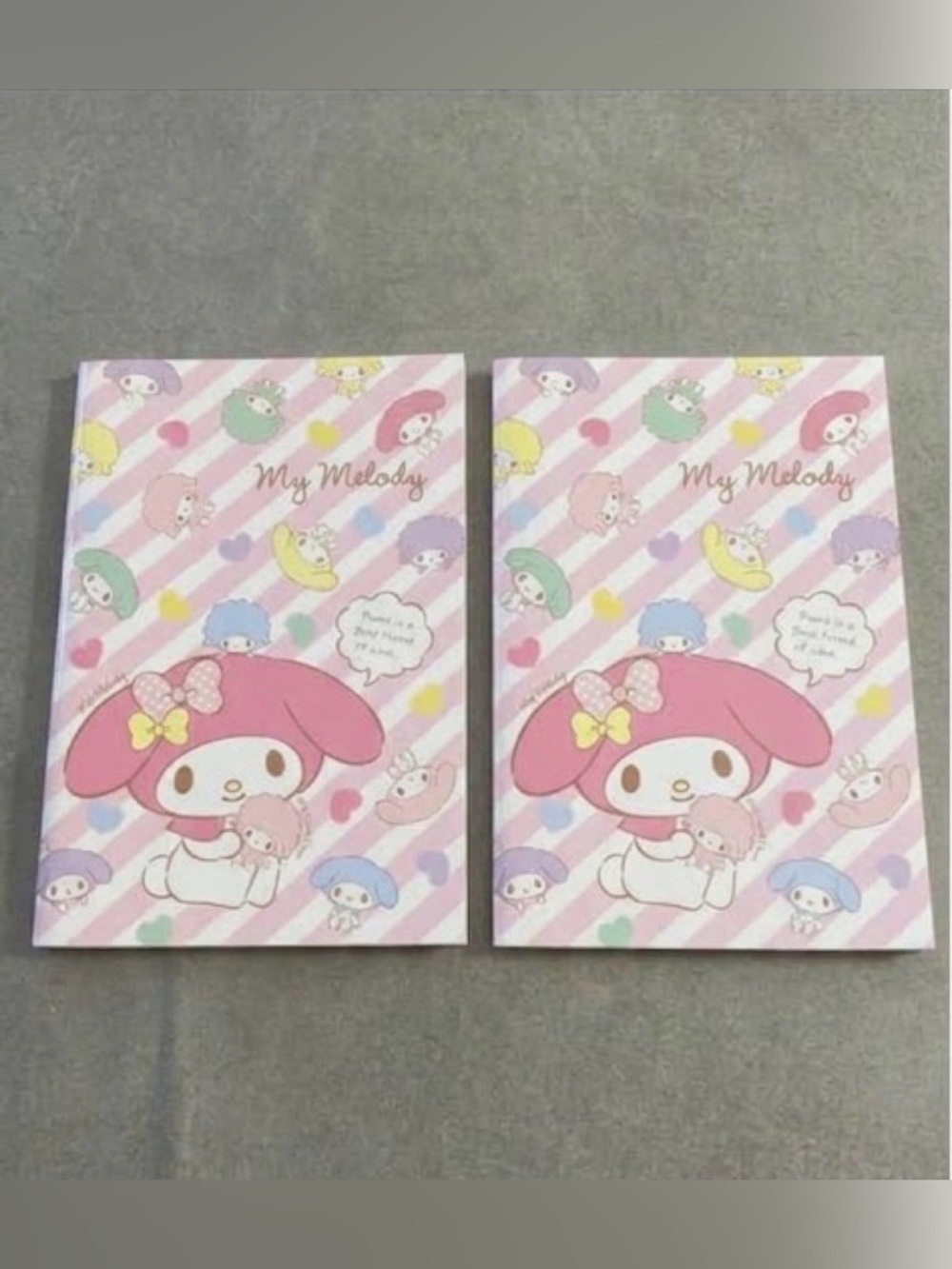 2 Sanrio My Melody Piano Little Twin Stars Grid Notebooks Kawaii Japan